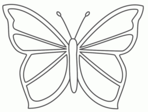 Disegno di farfalla da stampare e colorare 102