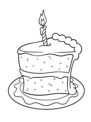 Disegno di compleanno da stampare e colorare 4