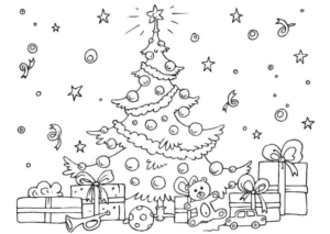 Disegno di albero di Natale da stampare e colorare 24 Disegno di albero di Natale da stampare e colorare 24