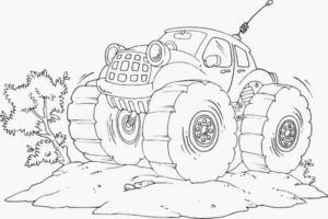 Disegno di monstertruck da stampare e colorare 41