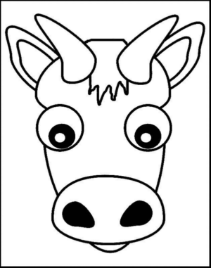 Disegno di mucca da stampare e colorare 99