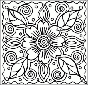 Disegno di mandala da stampare e colorare 1161