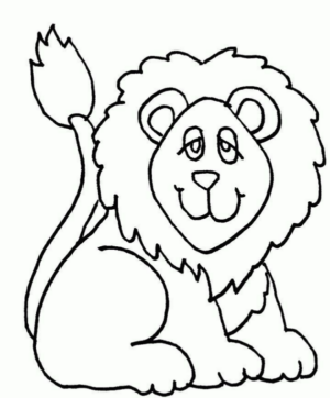 Disegno di leone da stampare e colorare 99