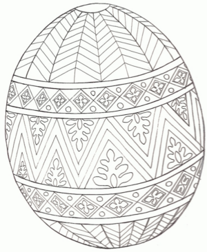 Disegno di uovo di Pasqua da stampare e colorare 36 Disegno di uovo di Pasqua da stampare e colorare 36