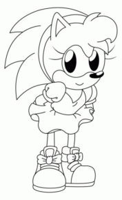 Disegno di Sonic da stampare e colorare 21