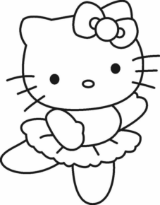 Disegno di Hello Kitty da stampare e colorare 196