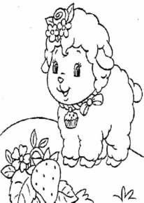 Disegno di pecora da stampare e colorare 84