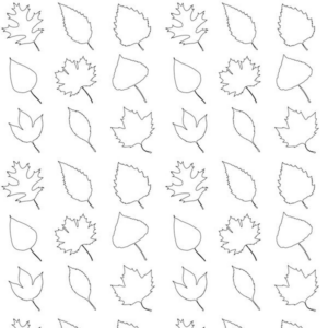 Disegno di foglia da stampare e colorare 207