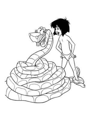 Disegno di Il libro della giungla da stampare e colorare 21