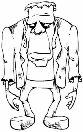 Disegno di Frankenstein da stampare e colorare 15