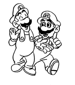Disegno di Super Mario da stampare e colorare 61