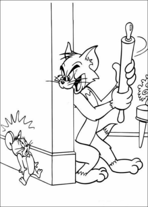 Disegno di Tom e Jerry da stampare e colorare 76