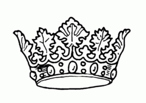 Disegno di corona reale da stampare e colorare 12