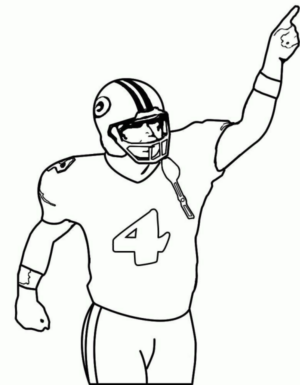 Disegno di football americano da stampare e colorare 29