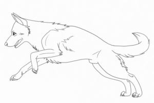Disegno di lupo da stampare e colorare 48