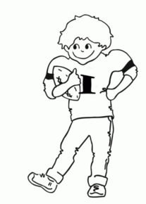 Disegno di football americano da stampare e colorare 107