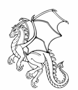 Disegno di dragone da stampare e colorare 30
