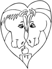 Disegno di cavallo da stampare e colorare 46