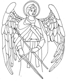 Disegno di angelo da stampare e colorare 40