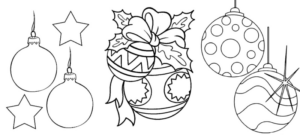 Disegno di palla di Natale da stampare e colorare 40