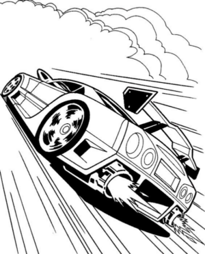 Disegno di automobile da stampare e colorare 173