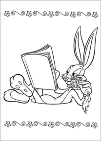 Disegno di Bugs Bunny da stampare e colorare 45