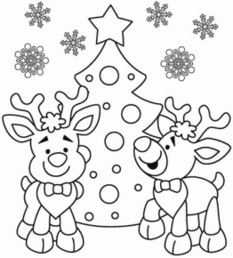 Disegno di albero di Natale da stampare e colorare 104