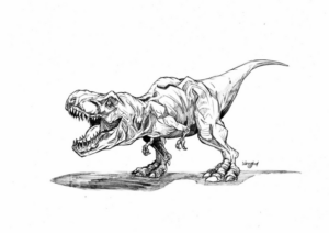 Disegno di Tirannosauro da stampare e colorare 21