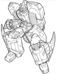Disegno di Transformers da stampare e colorare 42