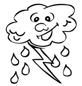 Disegno di pioggia da stampare e colorare 45