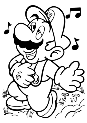 Disegno di Super Mario da stampare e colorare 133