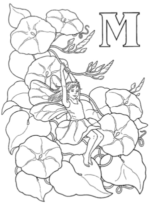Disegno di fata da stampare e colorare 25