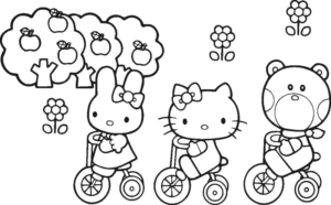 Disegno di Hello Kitty da stampare e colorare 149
