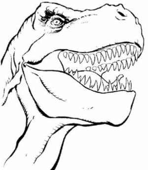 Disegno di Tirannosauro da stampare e colorare 101