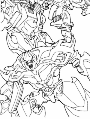 Disegno di Transformers da stampare e colorare 96