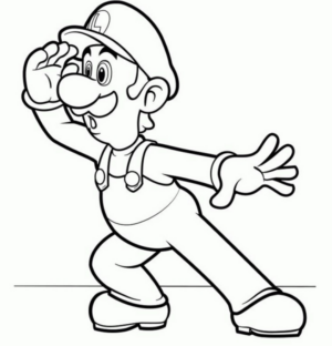 Disegno di Super Mario da stampare e colorare 10