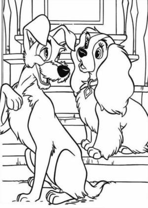 Disegno di Lilli e il Vagabondo da stampare e colorare 27 Disegno di Lilli e il Vagabondo da stampare e colorare 27