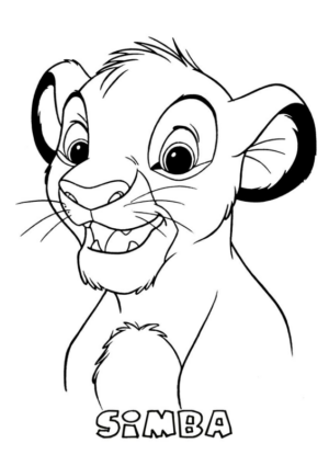 Disegno di Re Leone da stampare e colorare 8