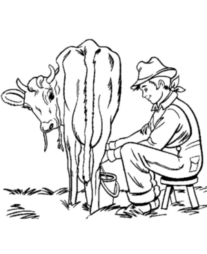Disegno di mucca da stampare e colorare 30