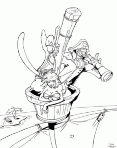 Disegno di pirata da stampare e colorare 11