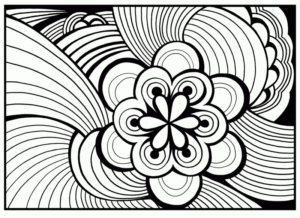 Disegno di mandala da stampare e colorare 1275
