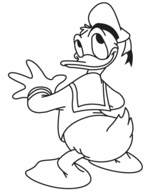 Disegno di Paperino da stampare e colorare 91