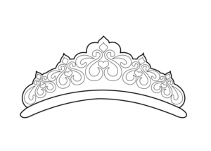 Disegno di corona reale da stampare e colorare 9