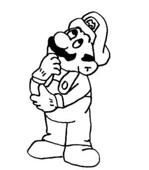 Disegno di Super Mario da stampare e colorare 136