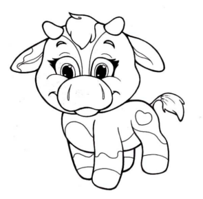 Disegno di mucca da stampare e colorare 68