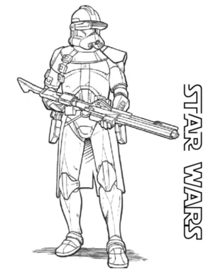 Disegno di Star Wars da stampare e colorare 21