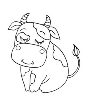 Disegno di mucca da stampare e colorare 66