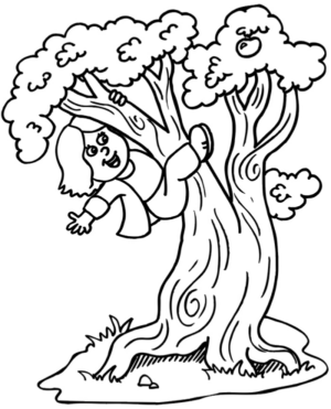 Disegno di albero da frutta da stampare e colorare 4