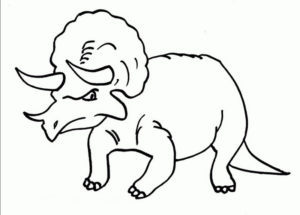 Disegno di Triceratopo da stampare e colorare 57