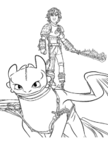 Disegni di Dragon Trainer da colorare